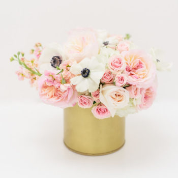 Blush + Navy Compote Centerpiece