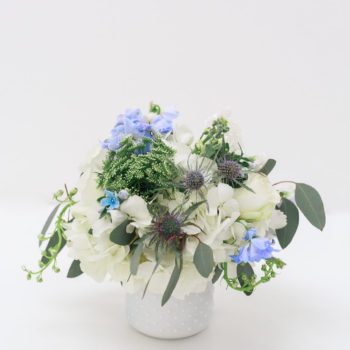 Garden Blue + White Cocktail Centerpiece