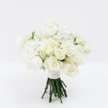Glam White Bridal Bouquet
