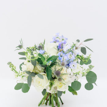 Garden Blue + White Bridal Bouquet